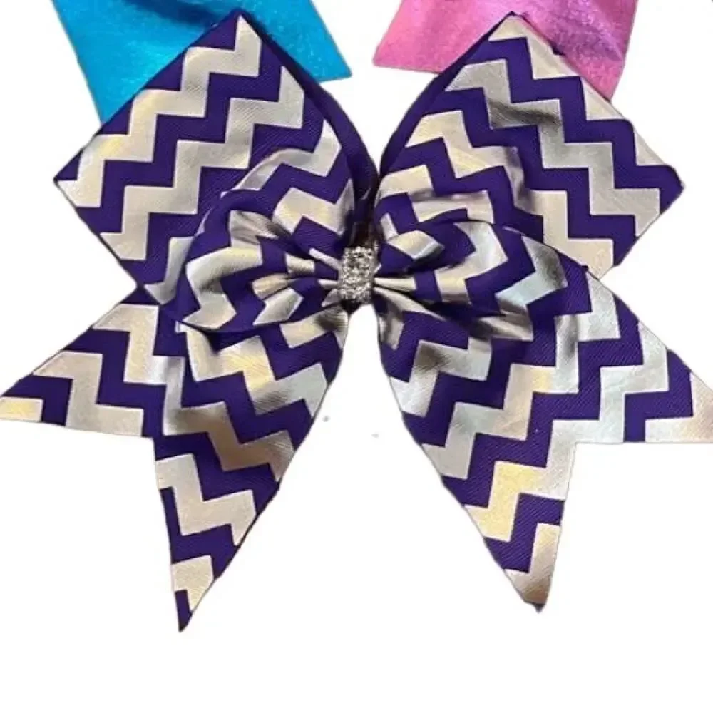 Bundle of 3 Large 8” Cheer Bows – High Quality